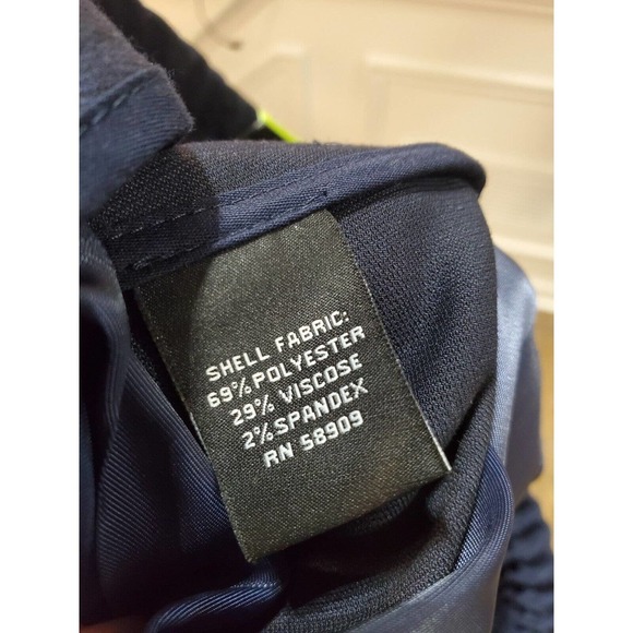 Murano Men's Blue Solid Polyester Comfort Waist Swim Trunk Logo Print Shorts S - Picture 6 of 9